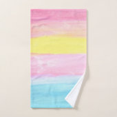 サンセットホライズン水彩  バスタオルセット (ハンドタオル)