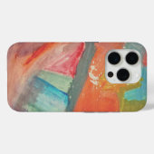 サンセットホライズン アブストラクトアート タフザケ Case-Mate iPhoneケース (裏面 (横))
