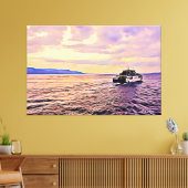サンセットホライゾンアットバリストレーツ キャンバスプリント (インサイチュ (リビング))