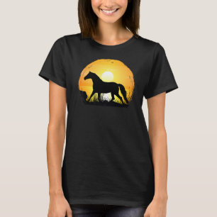 サンセットホースブリードシルエットウェストファリアン Tシャツ