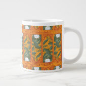 サンセットボタニカルパネルパターン – ザホワイトロータス ジャンボコーヒーマグカップ (右)