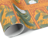 サンセットボタニカルパネルパターン – ザホワイトロータス ラッピングペーパー (ロールコーナー)