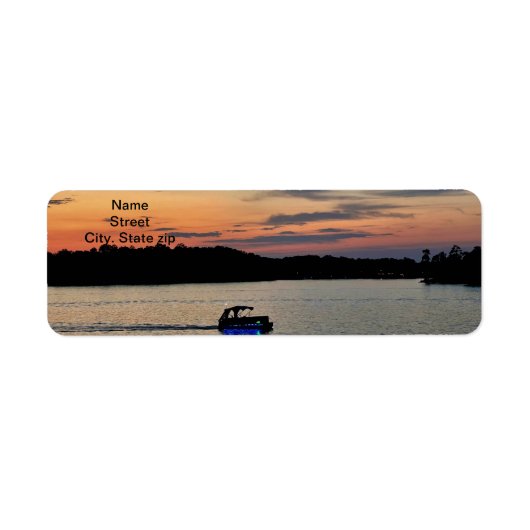 サンセットボートでジャクソン湖に乗る,ジョージアのラベル ラベル (正面)