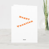 サンセットボートハッピーバケーションカード カード (裏面)