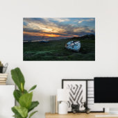 サンセットボート ポスター (ホームオフィス)