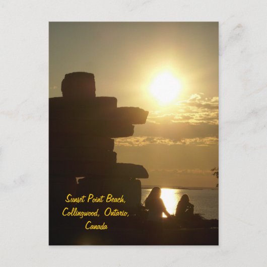 サンセットポイントビーチ、コリングウッド、オンタ… ポストカード (正面)