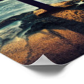 サンセットポスターで砂の中を渡る ポスター (角)