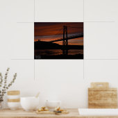 サンセットポスターの橋 ポスター (キッチン)