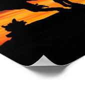 サンセットポスターの歩道の端 ポスター (角)