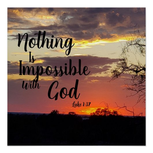 サンセットポスター神と不可能な何もない ポスター (正面)