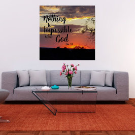 サンセットポスター神と不可能な何もない ポスター