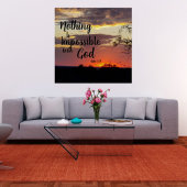 サンセットポスター神と不可能な何もない ポスター