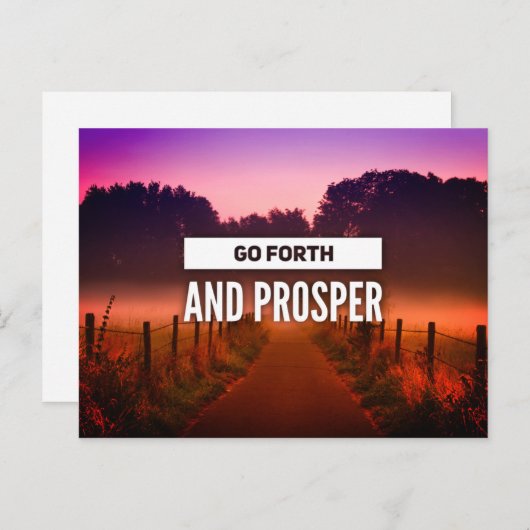 サンセットポストカーで引用文トレイルを繁栄させる ポストカード (正面/裏面)