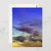 サンセットポストカードの雲 ポストカード (正面/裏面)