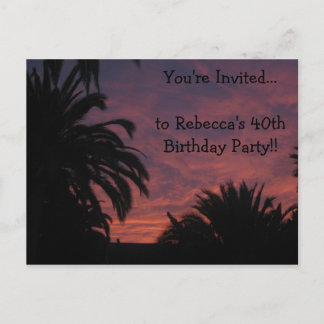 サンセットポストカード招待状 インビテーションポストカード