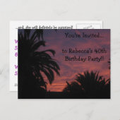 サンセットポストカード招待状 インビテーションポストカード (正面/裏面)