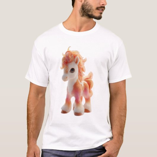 サンセットポニーのちびファイアメンズ Tシャツ (正面)