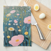 サンセットポピー キッチンタオル (四つ折り)