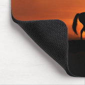 サンセットマウスパッドに馬 マウスパッド (コーナー)