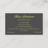 サンセットマウンテンシルエット 名刺 (裏面)