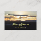 サンセットマウンテンシルエット 名刺 (正面)
