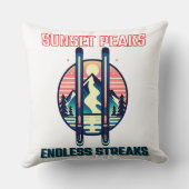 サンセットマウンテンスキーアドベンチャー クッション (裏面)