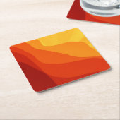 サンセットマウンテンズイラストレーション-15662 ペーパーコースター (アングル)