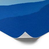 サンセットマウンテンズ抽象芸術景観 ポスター (角)