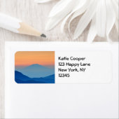 サンセットマウンテンズ抽象芸術景観 ラベル (インサイチュ)