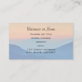 サンセットマウンテンズ抽象芸術景観 名刺 (裏面)