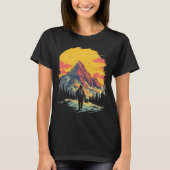 サンセットマウンテンハイキングアドベンチャー Tシャツ (正面)