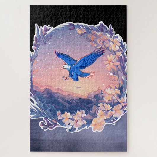 サンセットマウンテンビューパズル ジグソーパズル (縦)