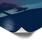 サンセットマウンテンランドスケープアート ポスター (コーナー)