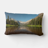 サンセットマウンテンリフレクション | Glacier国立公園 ランバークッション (裏面)