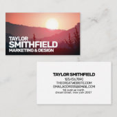 サンセットマウンテンレンジアドベンチャー 名刺 (正面/裏面)