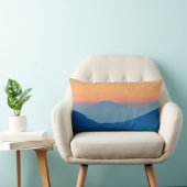 サンセットマウンテン抽象芸術景観 ランバークッション (椅子)