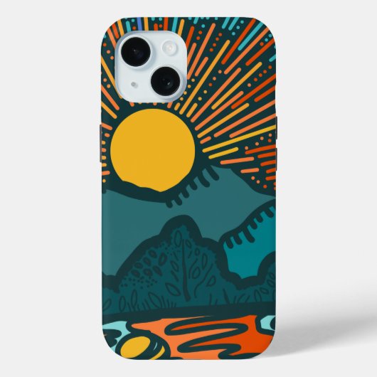サンセットマウンテン Case-Mate iPhoneケース iPhone 15ケース (裏面)