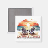 サンセットマグネットが好き マグネット (正面/裏面)