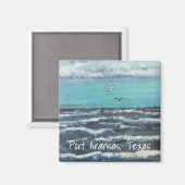 サンセットマグネットでのカモメ マグネット (正面/裏面)