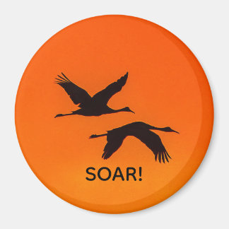 サンセットマグ飛んでいるネットへの砂丘クレーン マグネット