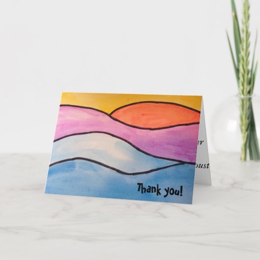 サンセットマルセルプルースト サンキューカード (正面)
