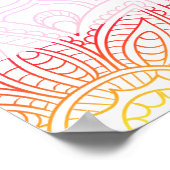 サンセットマンダラ結婚ーの標識 ポスター (角)