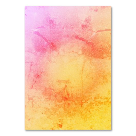 サンセットマーブル テクスチャー テーブル カード (正面)