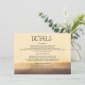 サンセットミスティ結婚夕べのゲスト情報 エンクロージャーカード (スタンド正面)