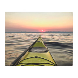 サンセットメタルアートでカヤック メタルプリント