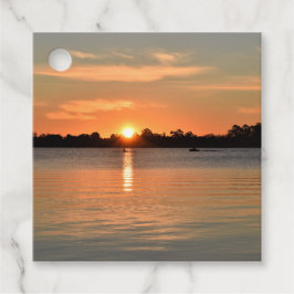 サンセットメッセージカード フェイバータグ