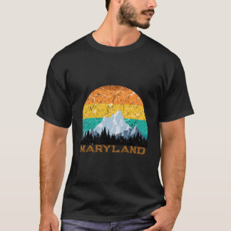 サンセットメリーランドMdお土産ラブヴィンテージ州アウト Tシャツ