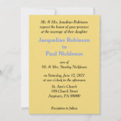 サンセットメルローイエローブルー結婚式招待状 招待状 (正面)