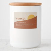 サンセットモダン製品ラベル フードラベル (正面)