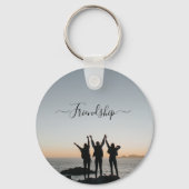 サンセットモノグラムのキーチェーン中の友人 キーホルダー (正面)